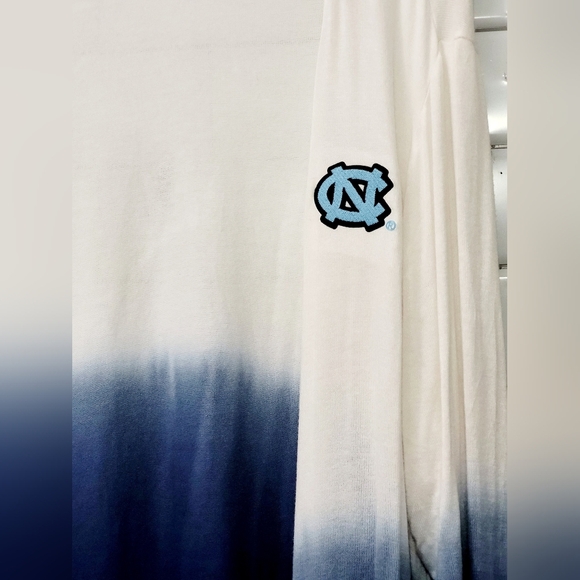 Game Day Couture Unc Tarheels Ladies Waterfall Open Front Cardigan Color White B - Picture 2 of 5